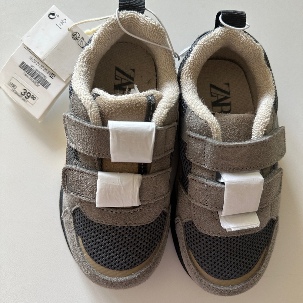 Zara Boys Kids Gray Sneakers